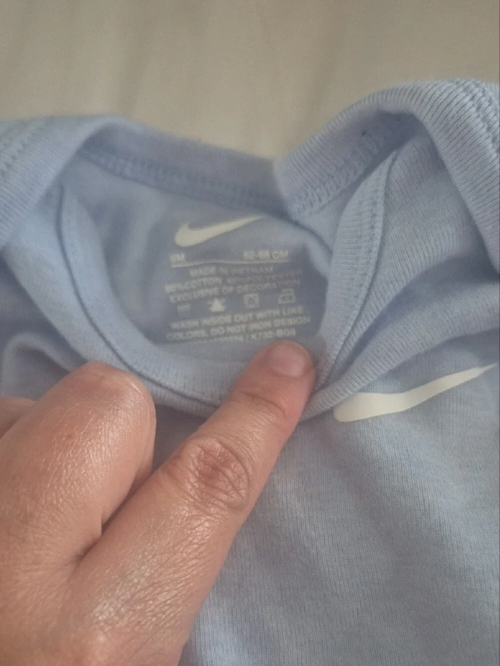 Nike Light Blue Infant Bodysuit and Pants Set